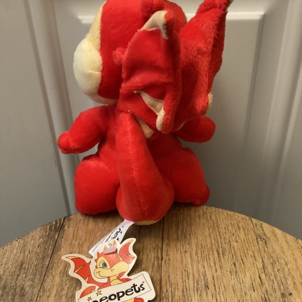 NEW 2002  Neopets Scorchio 8" Plush Red Dragon  Stuffed Animal Vintage - Picture 3 of 10